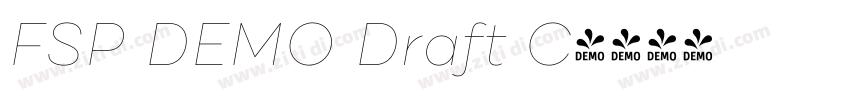 FSP DEMO Draft C字体转换 FSP DEMO Draft C字体转换